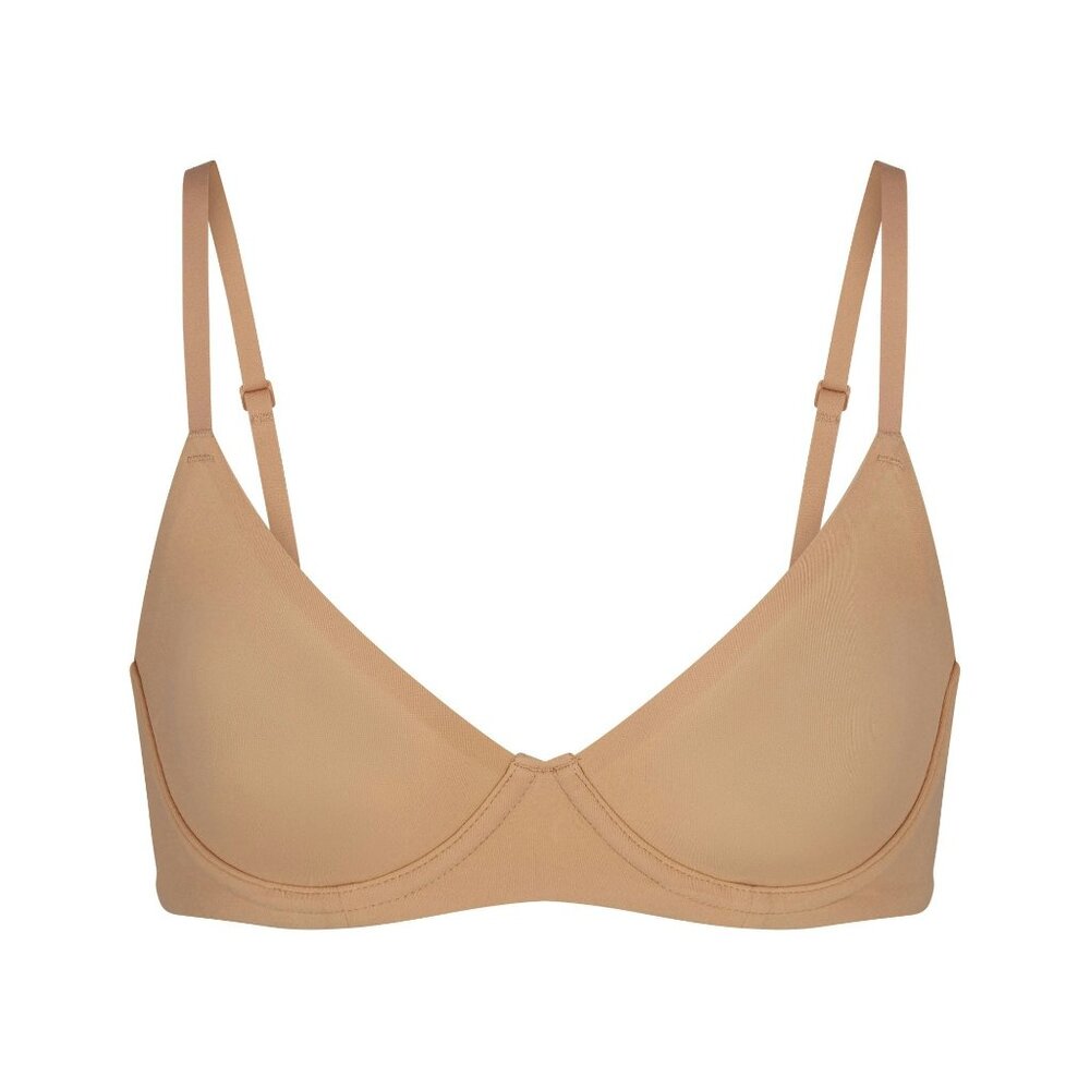 NWT ✨ Skims No Show Unlined Demi Bra in Ochre 32D